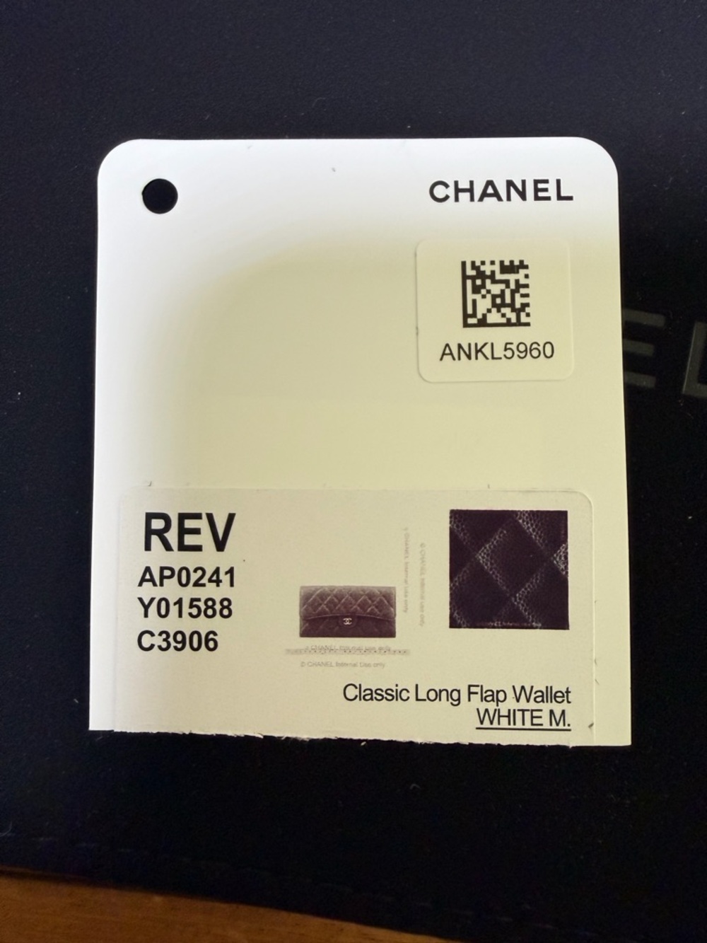 NWT CHANEL Black Quilted Caviar Leather Long Wallet with Silver CC - Picture 3 of 15